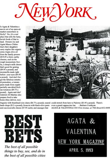 Press clipping: Best Bets... — New York Magazine