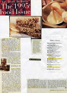 Press clipping: Eat, Drink, Be Merry — by Corby Kummer, New York