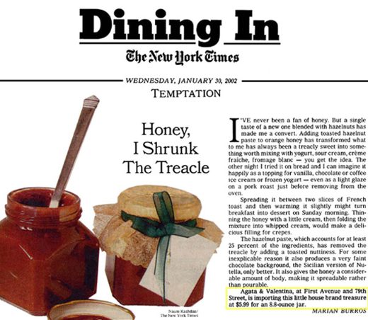 Press clipping: Honey, I Shrunk The Treacle — The New York Times