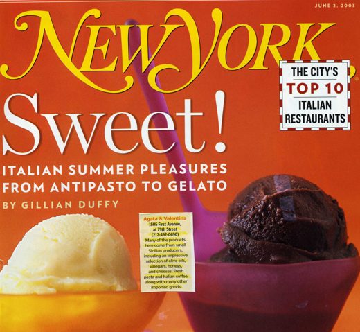 Press clipping: Top Ten Italian — New York Magazine