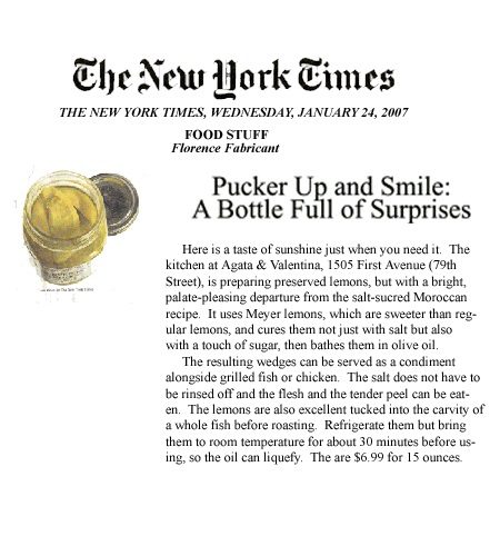 Press clipping: Pucker Up And Smile — New York Times